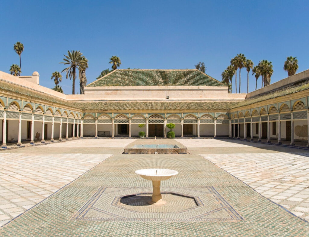 Bustling souks and Medina of Marrakech, Morocco
