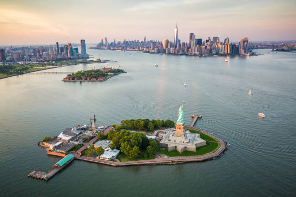 Skyline and high-rises of New York City, USA